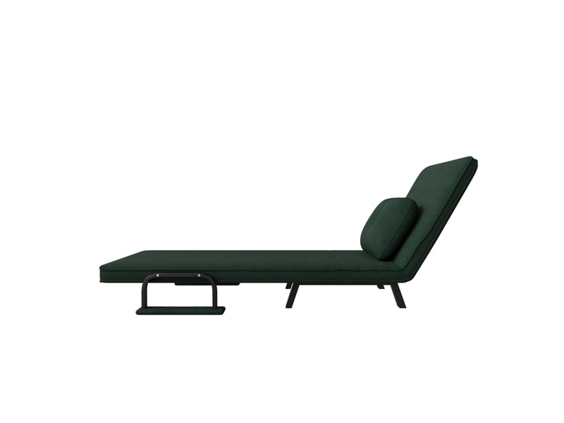  Fauteuil relax inclinable 5 positions en chenille vert foncé  - Conforama W