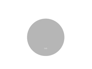 Miroir de salle de bain led rond ø 80 cm – argenté – antibuée, éclairage réglable et commande tactile