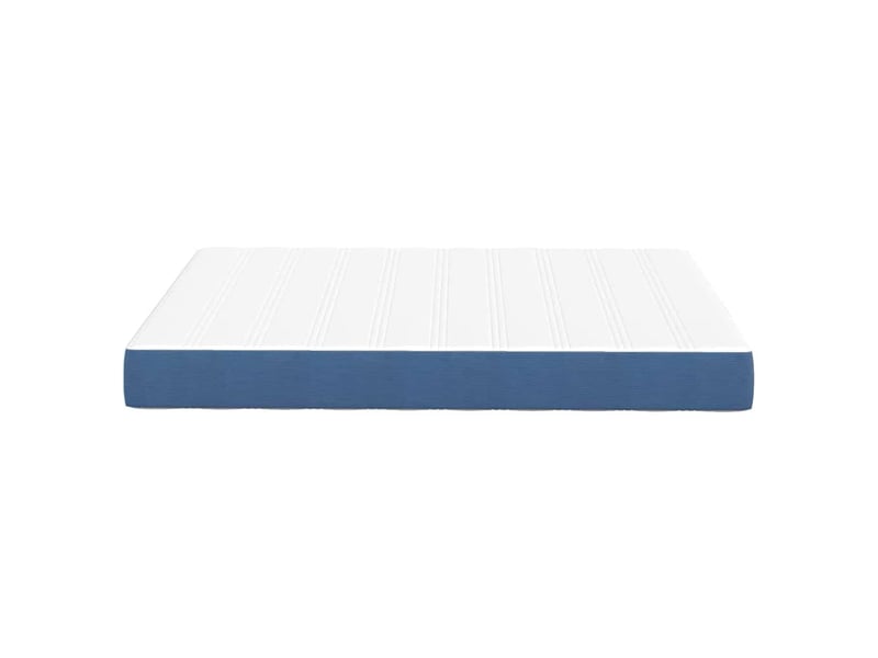  Lit double- lit adulte -  matelas de lit avec matelas bleu 140 x 190 cm tissu  - Conforama D