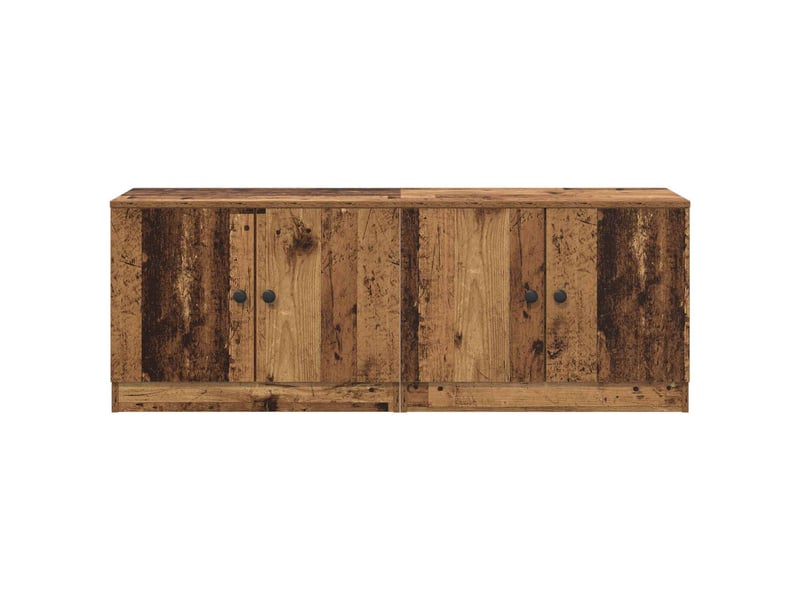  Table de chevet avec stockage 2 pièces bois ancien 66 x 35 x 48 cm  - Conforama E