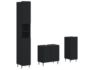Ensemble de meuble de salle de bain 3 pièces zwolle noir cf63550