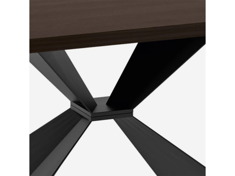  Table à manger extensible en bois et métal 200300x100 taurus - bois neutre  - Conforama D