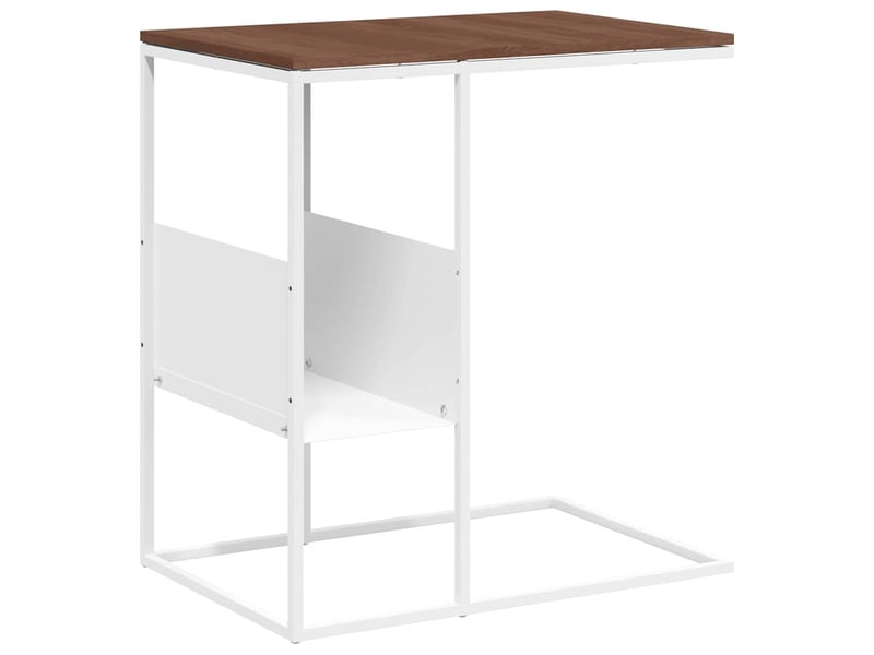  Table d'appoint | bout de canapé table basse marron 55x36x59,5 cm bois d'ingénierie shl1185  - Conforama A