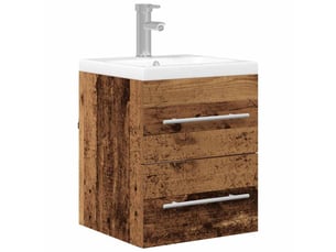 Meuble de lavabo de salle de bain, armoire de bain bois ancien 41 x 38,5 x 48 cm cf65504