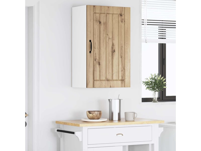 Meuble mural de cuisine, armoire de cuisine chêne artisanal 50x31x80cm shl4524 - Conforama D