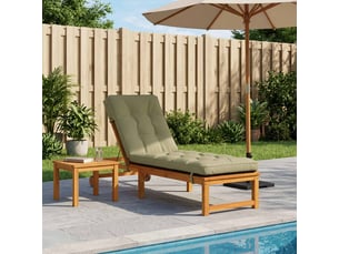 Coussin de transat, coussin pour bain de soleil vianen 100 % polyester vert clair cf56359
