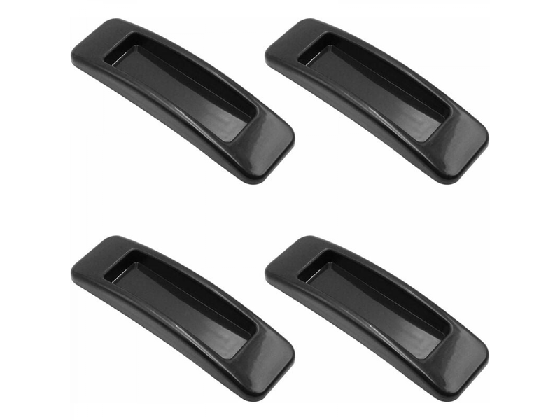  Lot de 4 poignées adhésives pour portes coulissantes fontainebleau - noir  - Conforama A