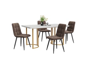 Ensemble table rectangulaire 0 banc(s) 4 chaise(s) 0 tabouret(s) inclu(s) <strong>MODENUIT </strong> <strong></strong>