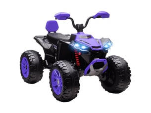 Quad électrique pour enfants, véhicule électrique 24 v à 4 roues, phares, port usb, fonction mp3, vitesse de 6,5 kmh, 3-8 ans