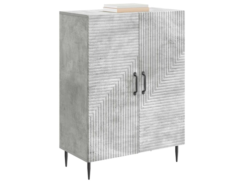  Buffet - bahut - meuble de rangement gris béton 66 x 34,5 x 89,5 cm bois d'ingénierie  - Conforama C