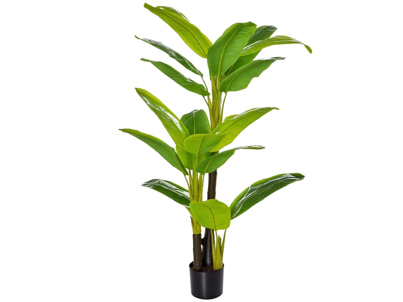  Bananier artificiel en pot de 150 cm, pour une utilisation intérieure et extérieure  - Conforama A