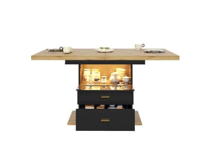 Console extensible  coloris noir <strong>WISHDOR</strong> <strong></strong>