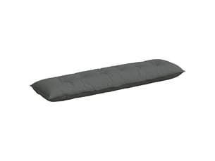 Coussin de dos, coussin de dossier gris foncé 180 x 19 x 50 cm tissu cf54707