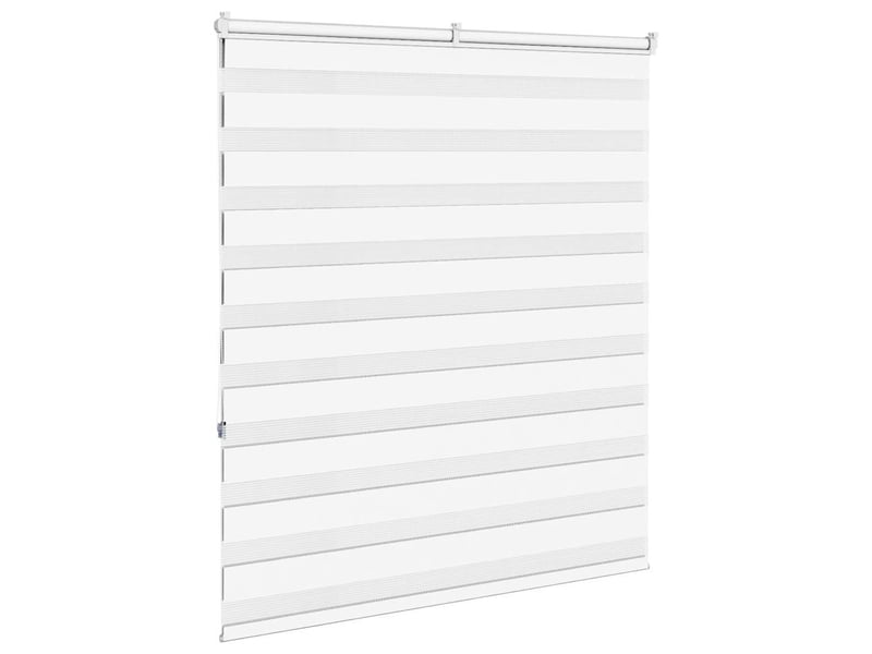  Store zèbre, store de fenêtre blanc 135x150 cm largeur du tissu 130,9cm polyester cf48368  - Conforama D