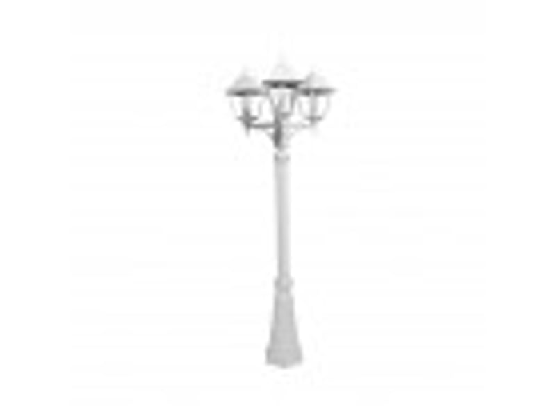 Lampadaire extérieur fabrilamp spica 3 x e27 blanc ip44 157-220 x 62 x 62 cm 149243001 - Conforama D