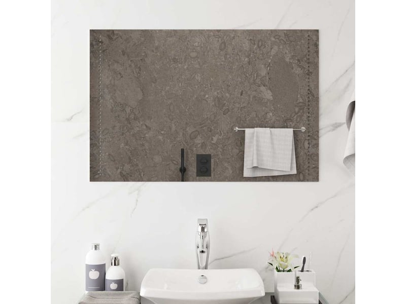  Miroir de salle de bain, miroir de toilette à led 90x60 cm cf62513  - Conforama C