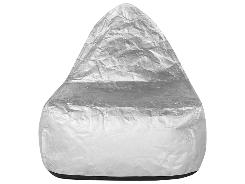  Housse de pouf drop 63 cm 75 cm argenté  - Conforama D