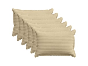 Lot de 6 housses de coussin houten gris vert clair 50 x 70 cm cf49833
