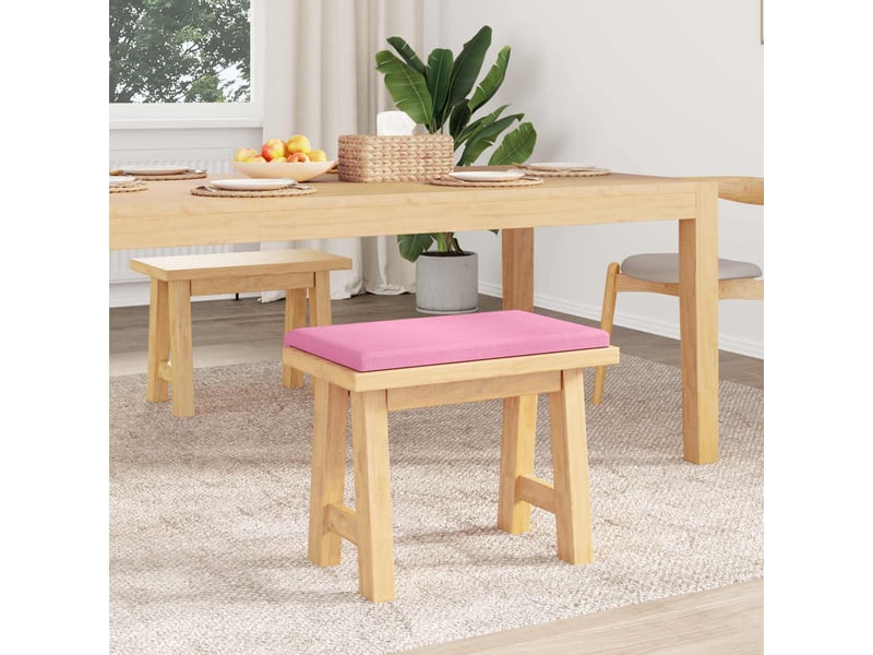 Coussin de banc, coussin d'assise, coussin de canapé tissu rose profondeur 35 cm cf53822 - Conforama C