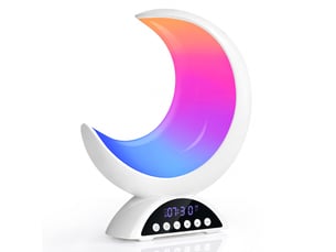 Lampe de table lune led rgb à couleurs variables – avec bluetooth