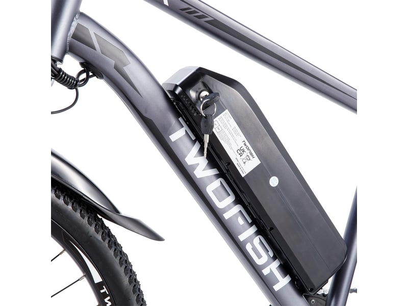 Vélo électrique twofish tf01, 36v 250w 15ah, 26 tout-terrain, noir&amp;bleu  - Conforama C