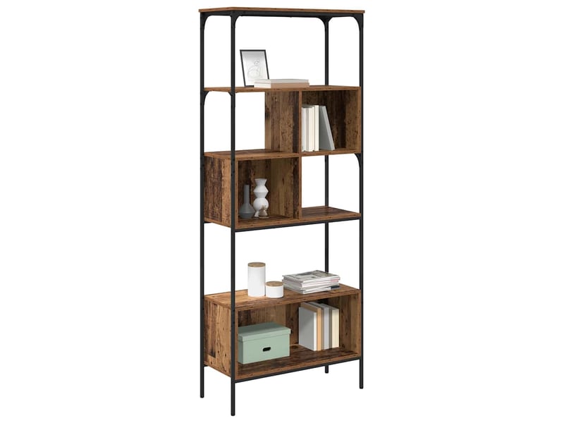  Bibliothèque 7 niveaux, armoire à livres 76 x 33 x 188,5 cm bois d'ingénierie shl3572  - Conforama C