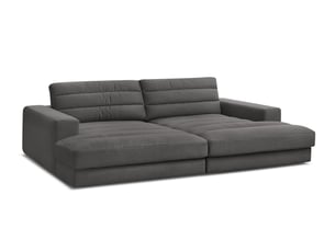 Canapé droit fixe BOBOCHIC SIERRA 4 places Velours noir