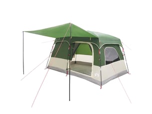 Tente de camping, tente familiale 6 personne vert polyester