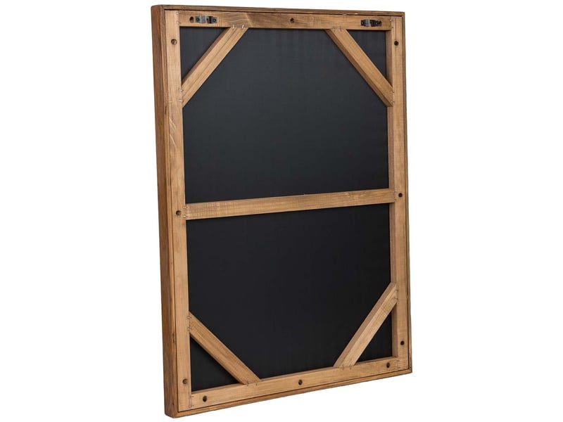  Tableau artisanal en bois recyclé relief beige et marron 62x4x82 cm h  - Conforama D