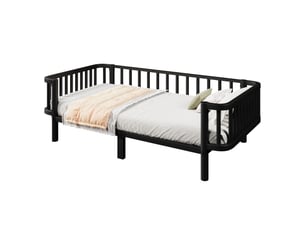 Lit banquette 90x200 cm COVREO    coloris noir