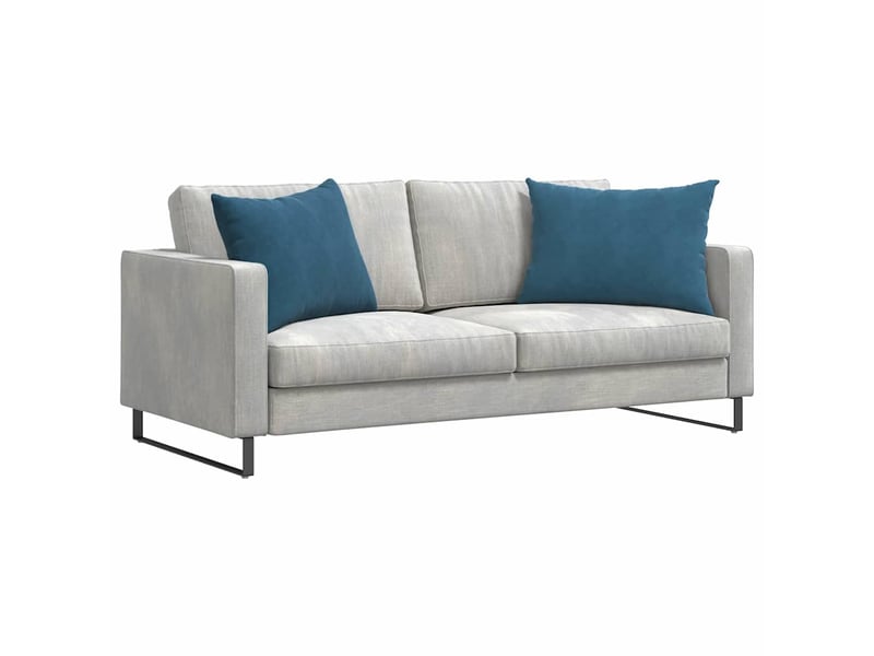  Lot de 2 coussins de canapé, coussins décoratifs bleu 70 x 50 cm cf59009  - Conforama C