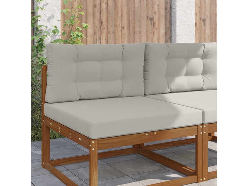  Coussin de canapé d'extérieur, coussin de chaise polyester gris 80 x 80 cm cf54095  - Conforama B