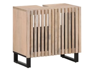 Armoire de lavabo de salle de bain, cabinet de salle de bain 62x34x58 cm bois massif de manguier cf65597