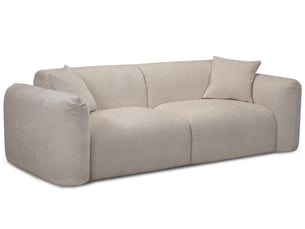 Canapé droit fixe <strong>BOBOCHIC</strong> <strong>SIENA</strong> 3 places Tissu beige