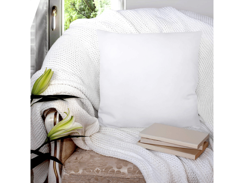  Coussins de garnissage 45 x 45 cm lot de 2, coussin à recouvrir, oreillers intérieur, rembourrage coussins blanc  - Conforama E