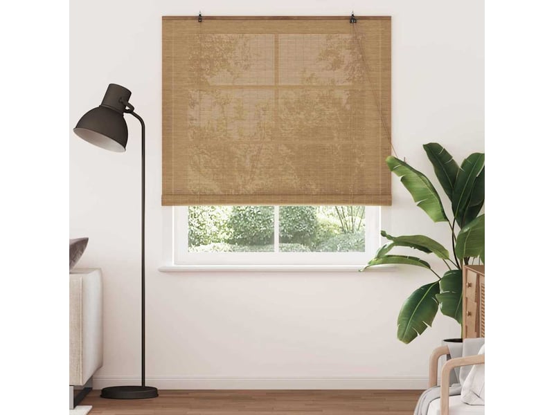  Store enrouleur, store à rouleau marron 140 x 220 cm bambou cf45293  - Conforama C