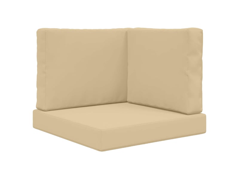 Coussin de canapé d'extérieur, coussin de chaise polyester beige 60 x 60 cm cf54023 - Conforama A
