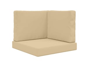 Coussin de canapé d'extérieur, coussin de chaise polyester beige 60 x 60 cm cf54023