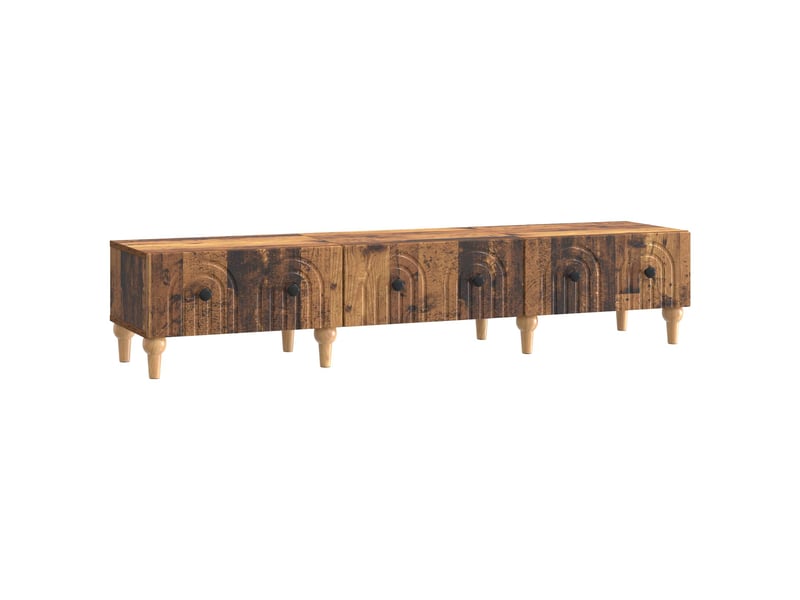  Meuble tv - banc tv - meuble de rangement bois ancien 147 x 34,5 x 30 cm bois d'ingénierie  - Conforama A