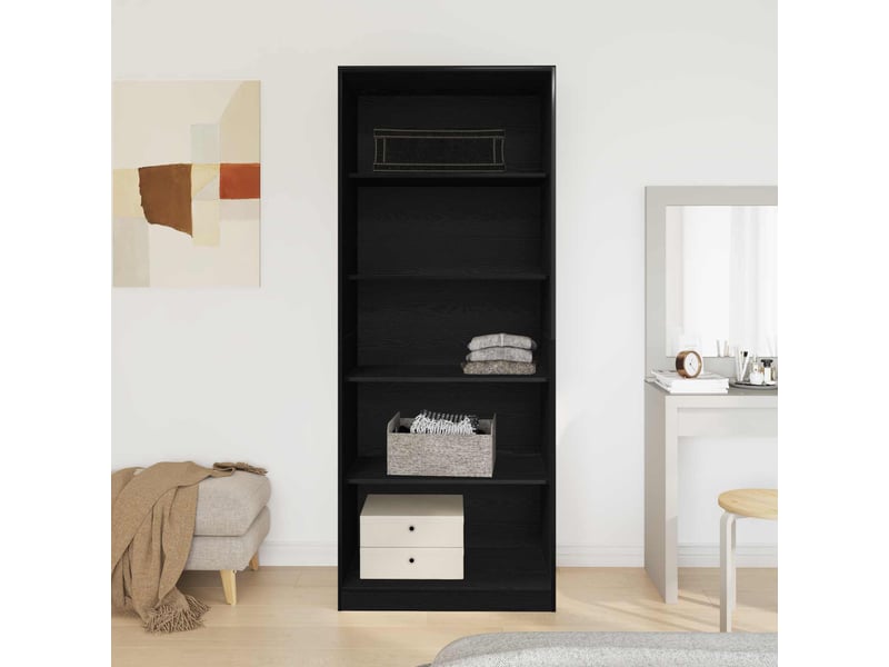  Armoire chambre, armoire de rangement chêne noir 80x50x200 cm bois d'ingénierie shl85605  - Conforama D