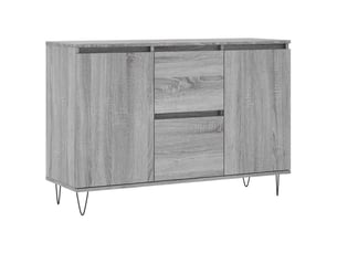 Buffet - bahut - meuble de rangement sonoma gris 101,5x35x70 cm bois d'ingénierie