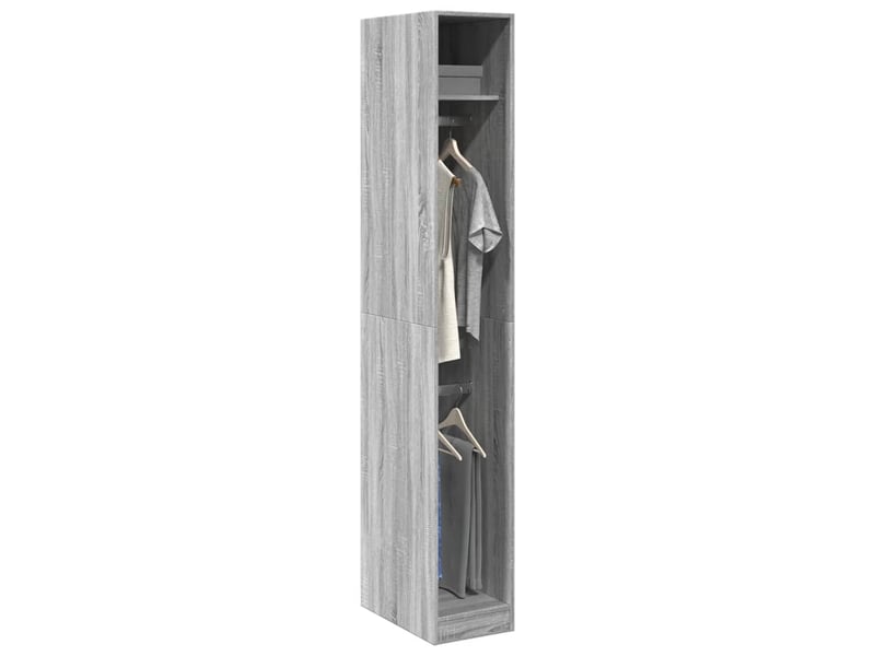 Garde-robe, armoire de rangement sonoma gris 30x50x200 cm bois d'ingénierie shl23236  - Conforama B