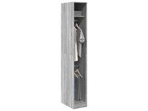 Garde-robe, armoire de rangement sonoma gris 30x50x200 cm bois d'ingénierie shl23236