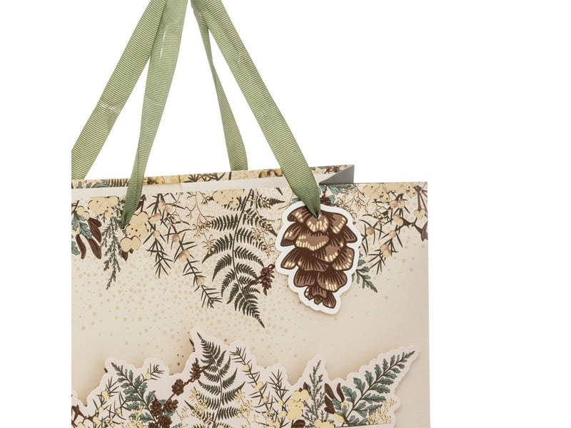  Sac cadeau imprimé taille moyenne secrets des bois  - Conforama B
