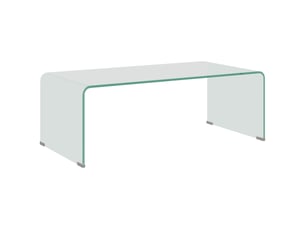 Table basse arrondi(e) coloris transparent <strong></strong> <strong></strong> - 50 cmx100 cm