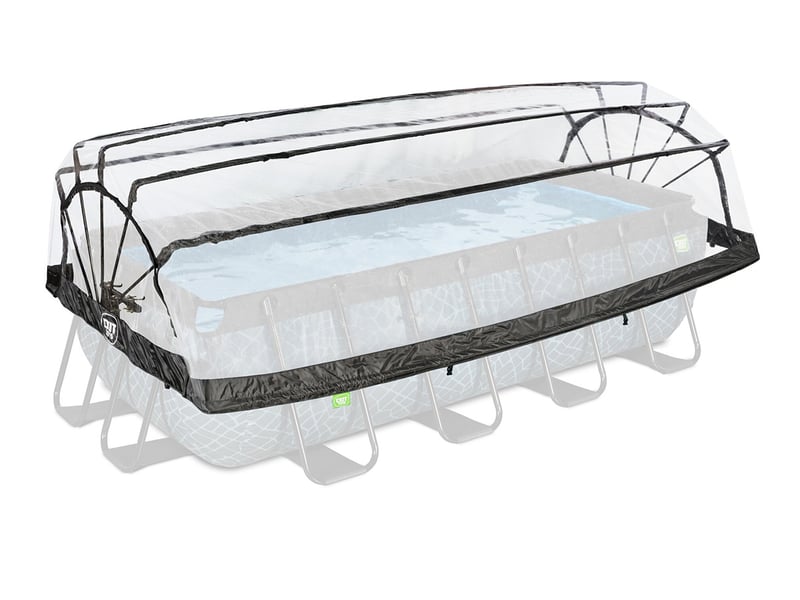  Dôme pour piscine tubulaire rectangulaire 4,00 x 2,00 m - exit toys  - Conforama A