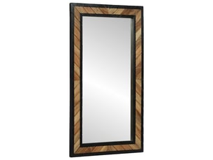 Miroir rectangulaire à fixer coloris noir <strong></strong> <strong></strong> - 50 cm x 90 cm