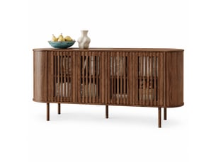 Buffet 4 porte(s)  0 tiroir(s) UVRION   - 160 cm coloris bois foncé 