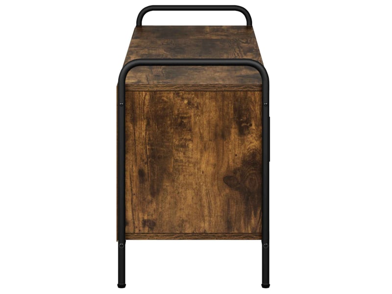  Meuble tv moderne, banc tv 79,5x33x50 cm chêne fumé bois d'ingénierie shl50296  - Conforama E