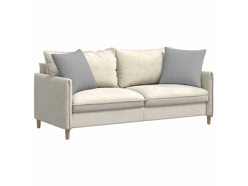  Lot de 2 coussins de canapé, coussins décoratifs tissu gris nuage 50 x 50 cm cf58880  - Conforama C